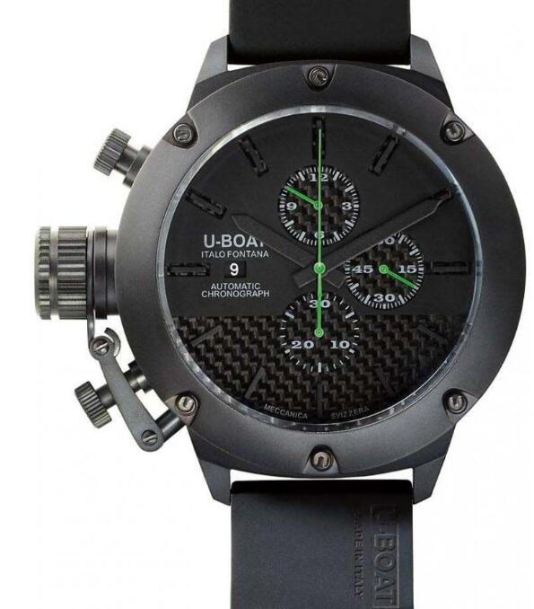 Replica U-BOAT Watch Classico Titanium IPB Crono BK Gr 6548